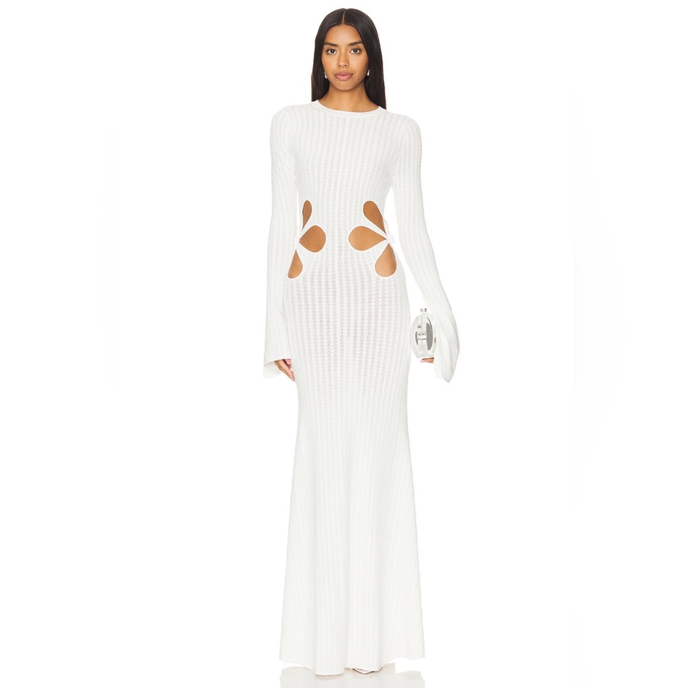 Sau Lee Destiny Knit Maxi Dress